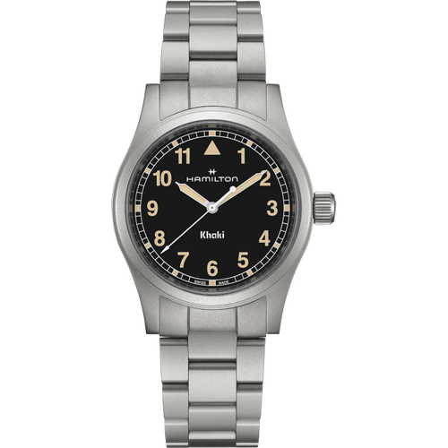 Hamilton Khaki Field Quartz 38mm Black on Bracelet