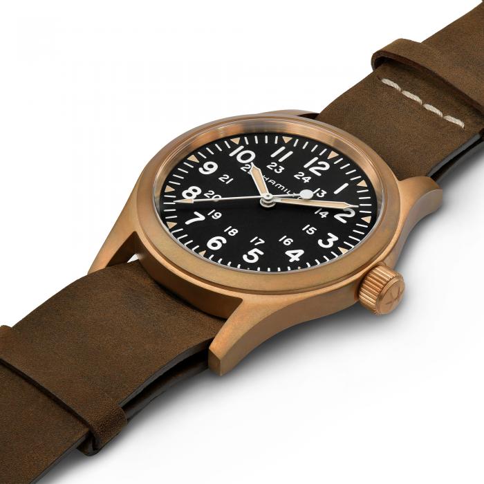 Hamilton Khaki Field Mechanical Bronze on Leather