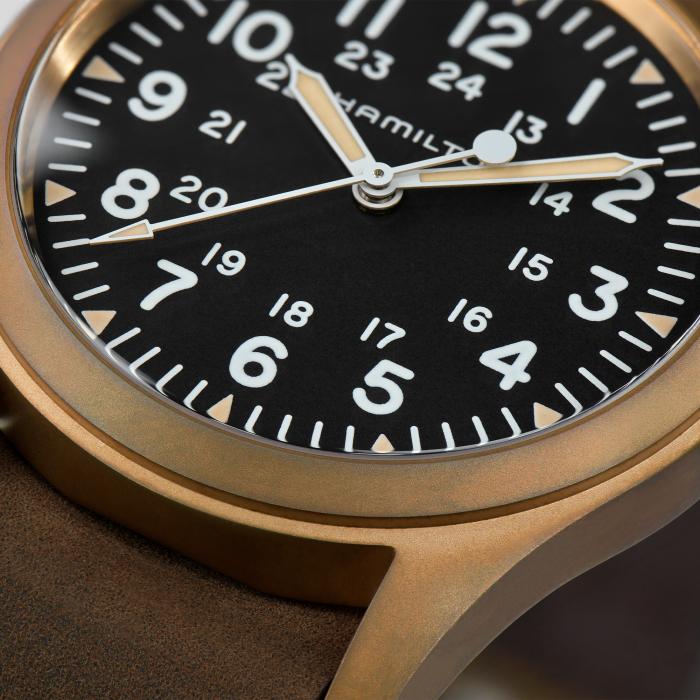 Hamilton Khaki Field Mechanical Bronze on Leather