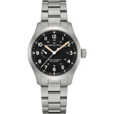 Hamilton Khaki Field Mechanical Power Reserve Black on Bracelet 40mm