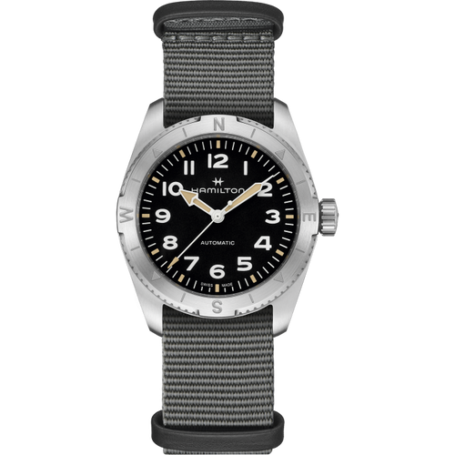 Hamilton Khaki Field Expedition Auto Black on Nato 37mm