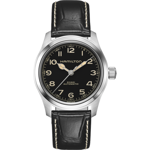 Hamilton Khaki Field Murph 38mm on leather