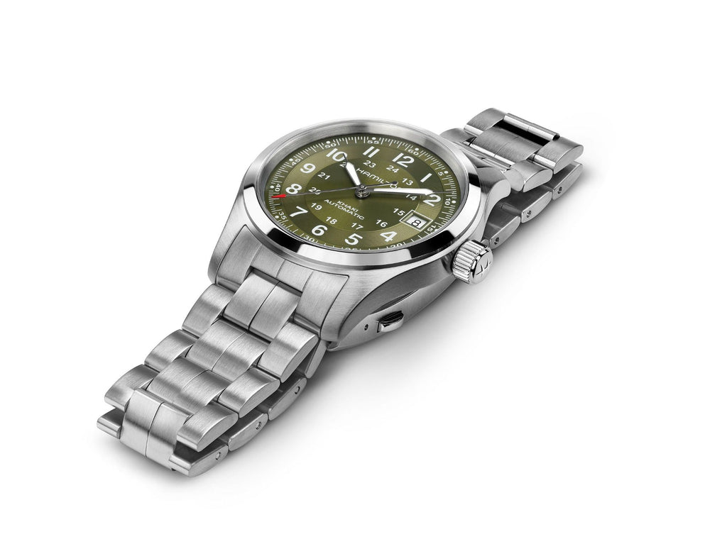 Hamilton Khaki Field Automatic Green 38mm on Bracelet
