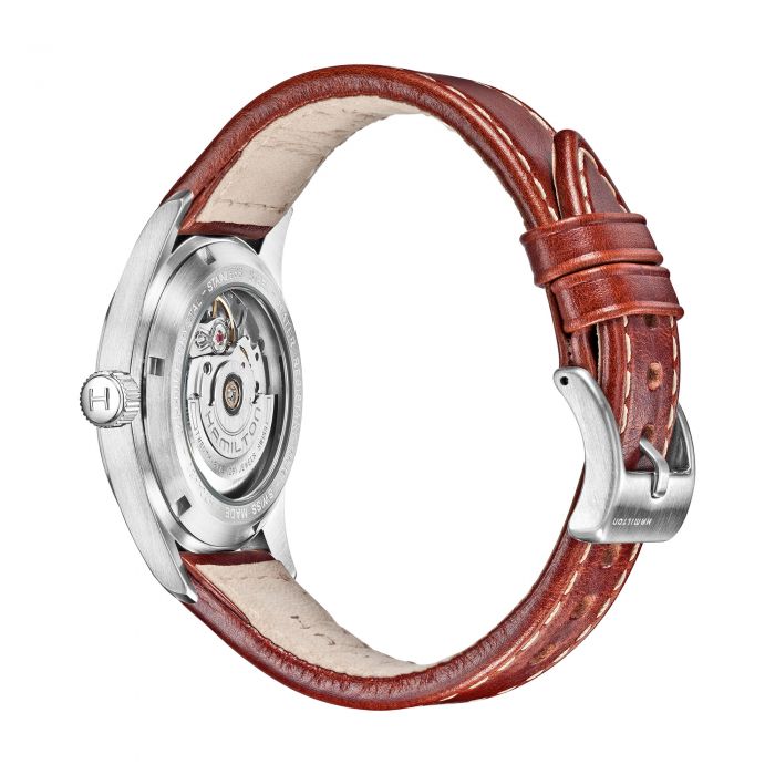 Hamilton Khaki Field Automatic 38mm on Brown Leather
