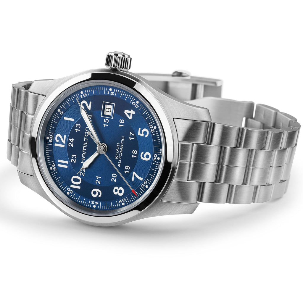 Hamilton Khaki Field Auto Blue 42mm on Bracelet