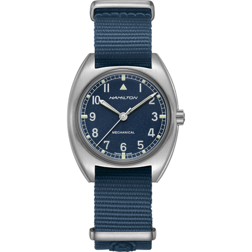 Hamilton Khaki Aviation Pilot Pioneer Mechanical Nato Blue