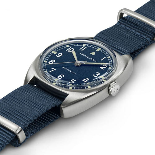 Hamilton Khaki Aviation Pilot Pioneer Mechanical Nato Blue