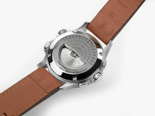 Hamilton Khaki Aviation X-Wind Auto Chrono Blue on leather