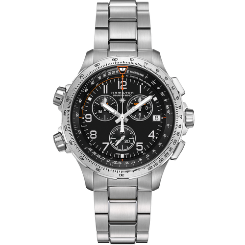 Hamilton Khaki Aviation X-Wind GMT Chrono Quartz on Bracelet