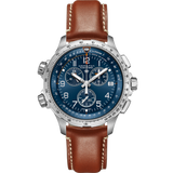 Hamilton Khaki Aviation X-Wind Quartz GMT Chrono Blue