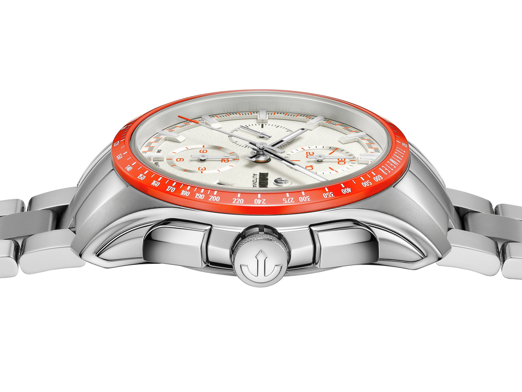 Rado Hyperchrome Automatic Chronograph White Dial Red Bezel