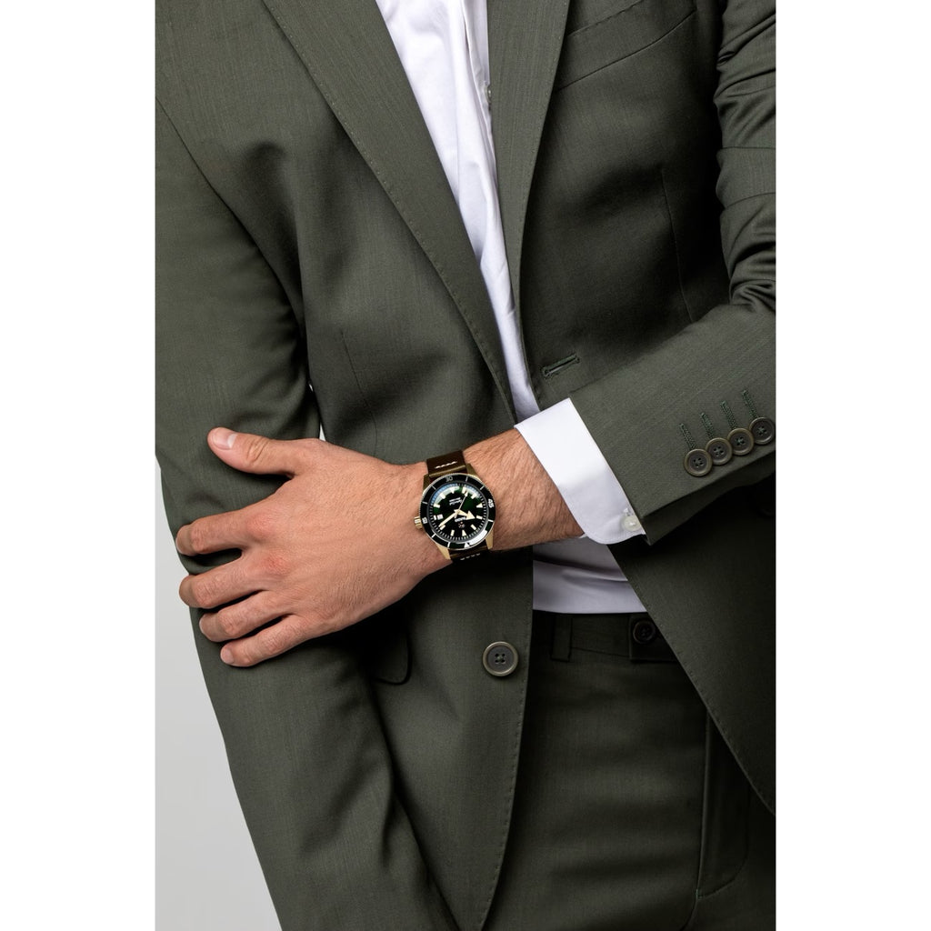 Rado Captain Cook Automatic Bronze Green Dial on Leather