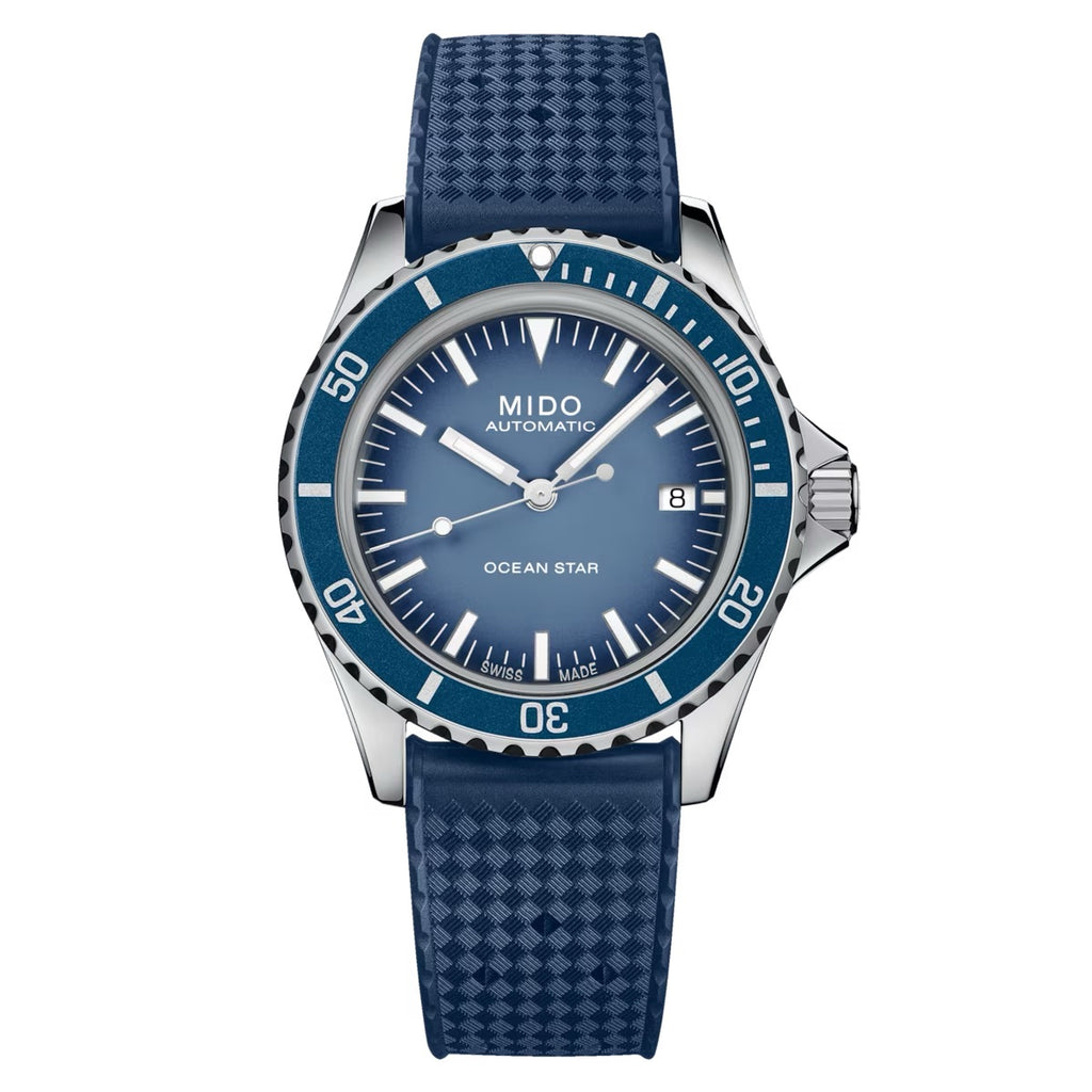 MIDO OCEAN STAR TRIBUTE BLUE GRADIENT-SPECIAL EDITION -1 EXTRA STRAP