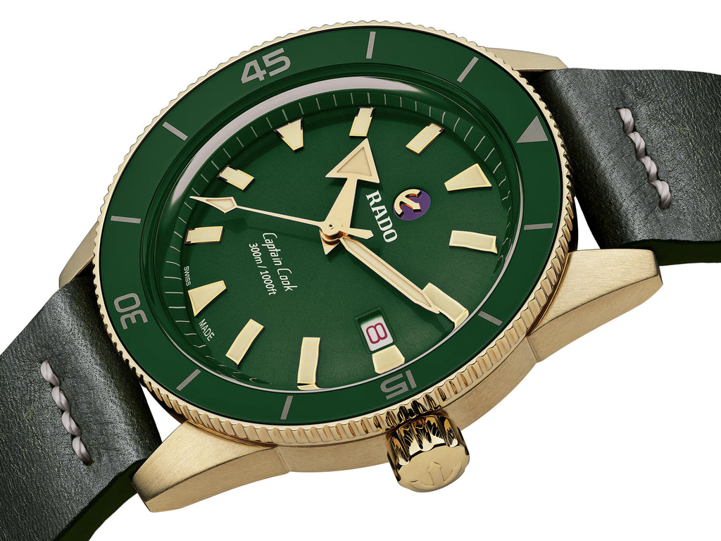 Rado Captain Cook Automatic Bronze Green Dial on Leather