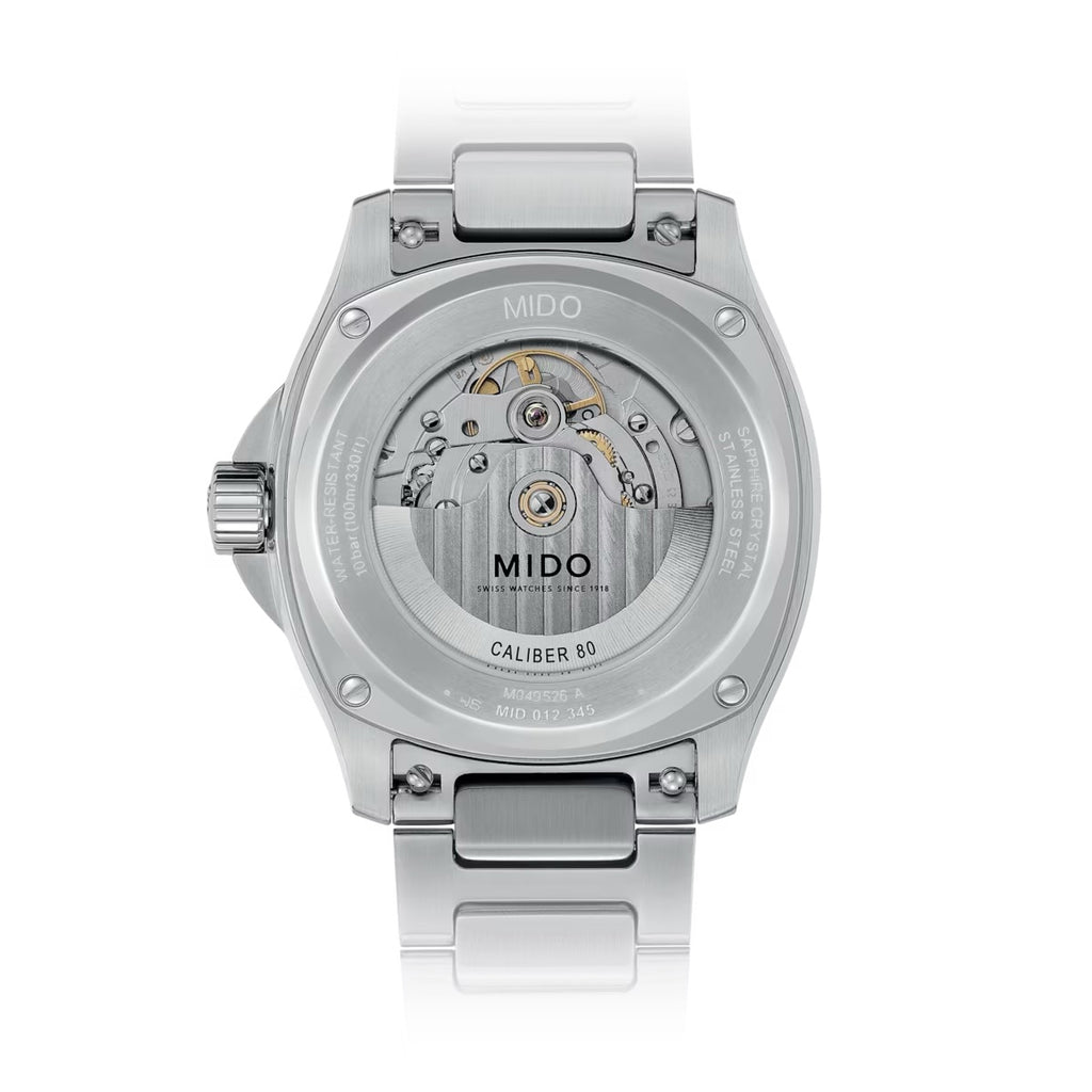 MIDO MULTIFORT TV BIG DATE GREEN ON BRACELET