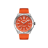 Fortis Marinemaster m-40 amber orange on horizon strap