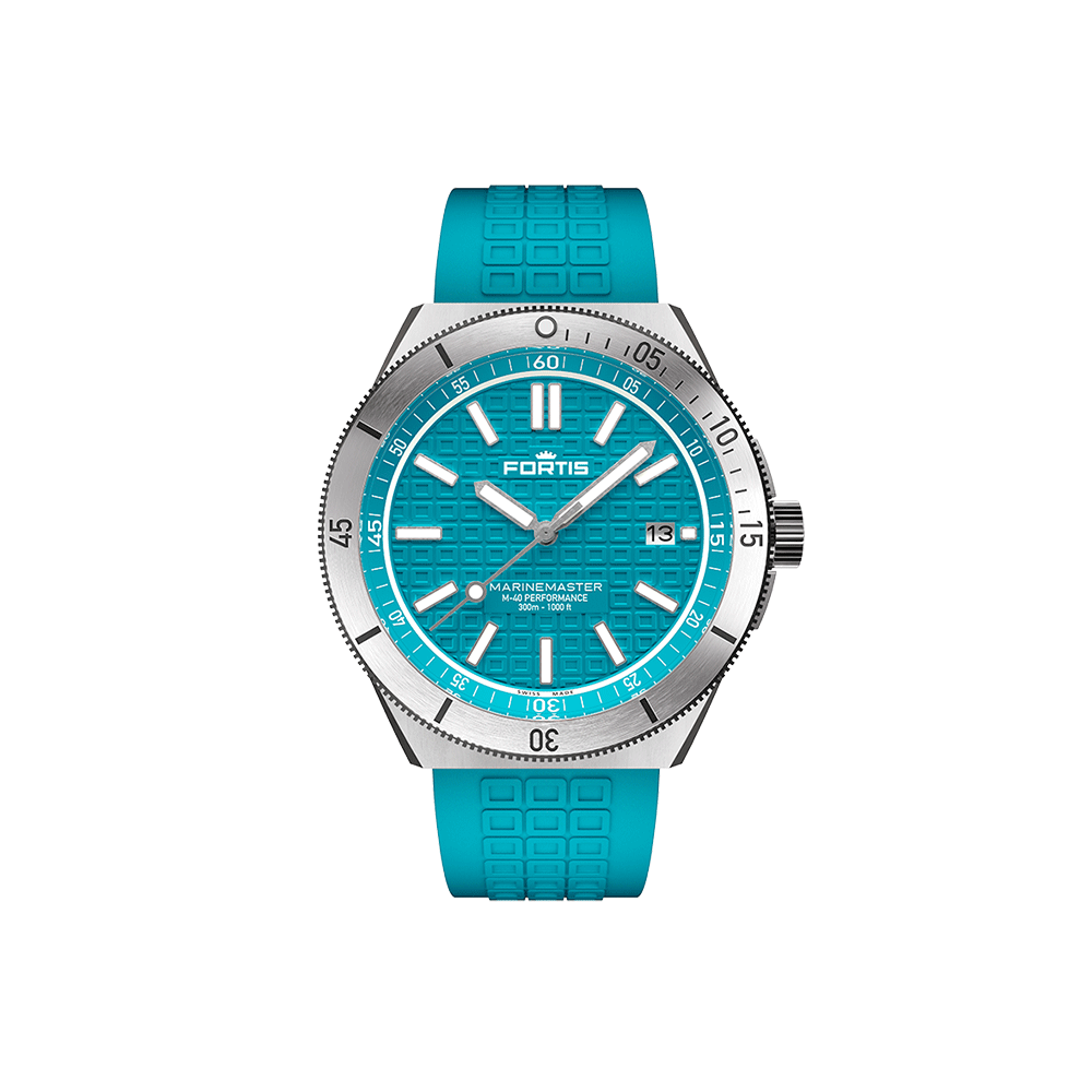 Fortis Marinemaster m-40 serenity blue on horizon strap