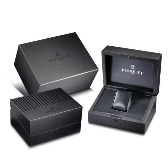 Perrelet Watch Diamond Flower Black Dial -A2065/5