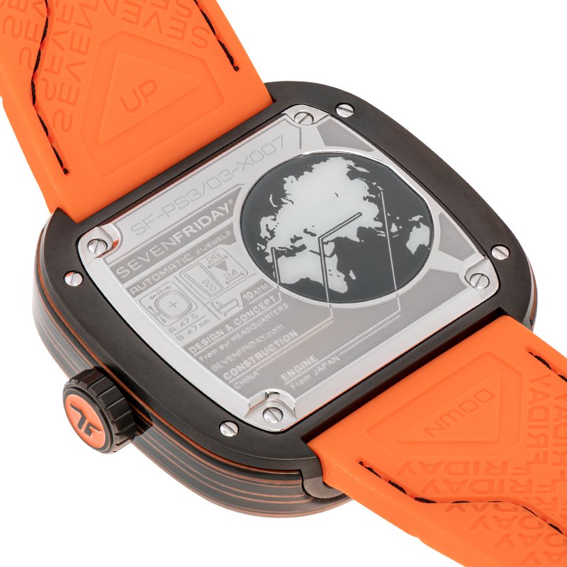 SevenFriday PS3/03 ORANGE CARBON