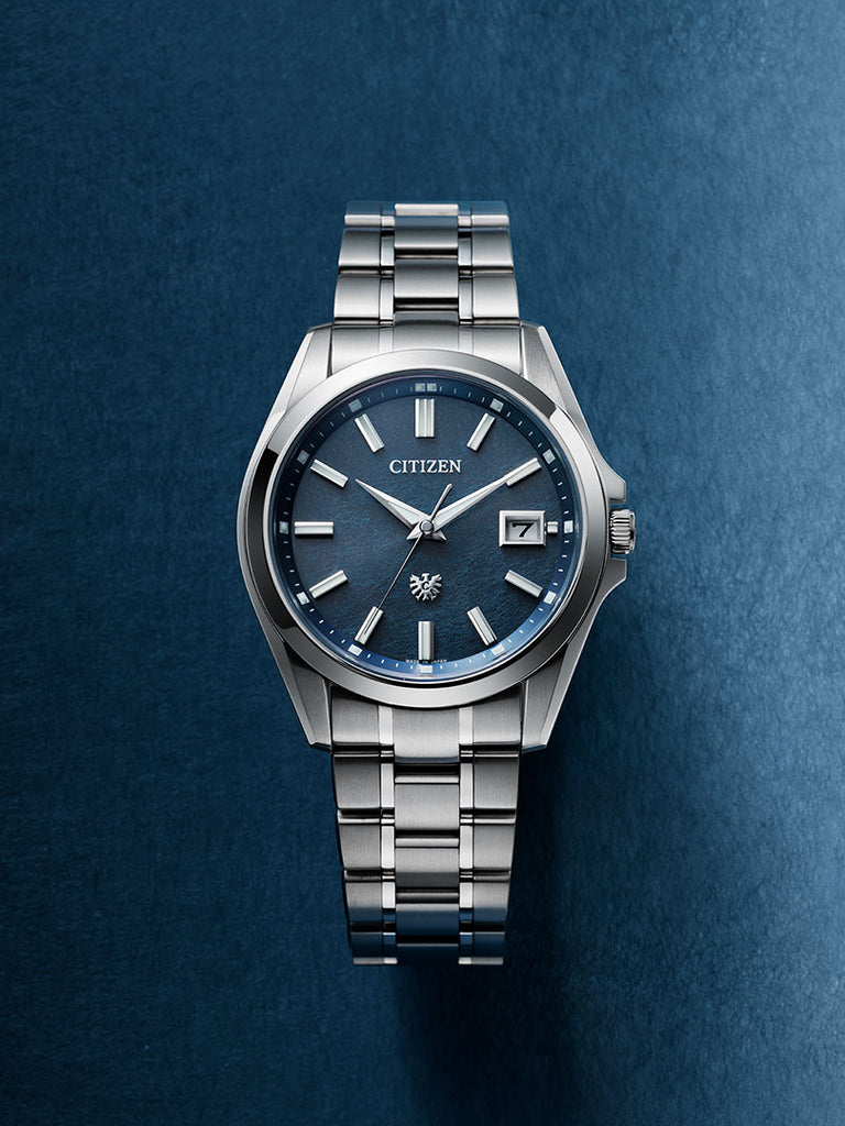 The Citizen -AQ4091-56M -Hand-dyed Indigo Washi Paper Dial (Tosa washi + indigo dyeing)