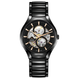 Rado True Round Automatic Open Heart Black Ceramic