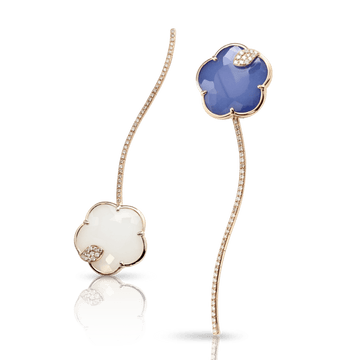 Pasquale Bruni Joli Earrings with 'Flower Moon' gems and Diamonds.