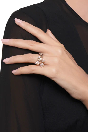 Pasquale Bruni Petit Garden medium flower diamonds ring RG