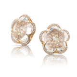 Pasquale Bruni Bon Ton Earrings RG Rock Crystal with Diamonds