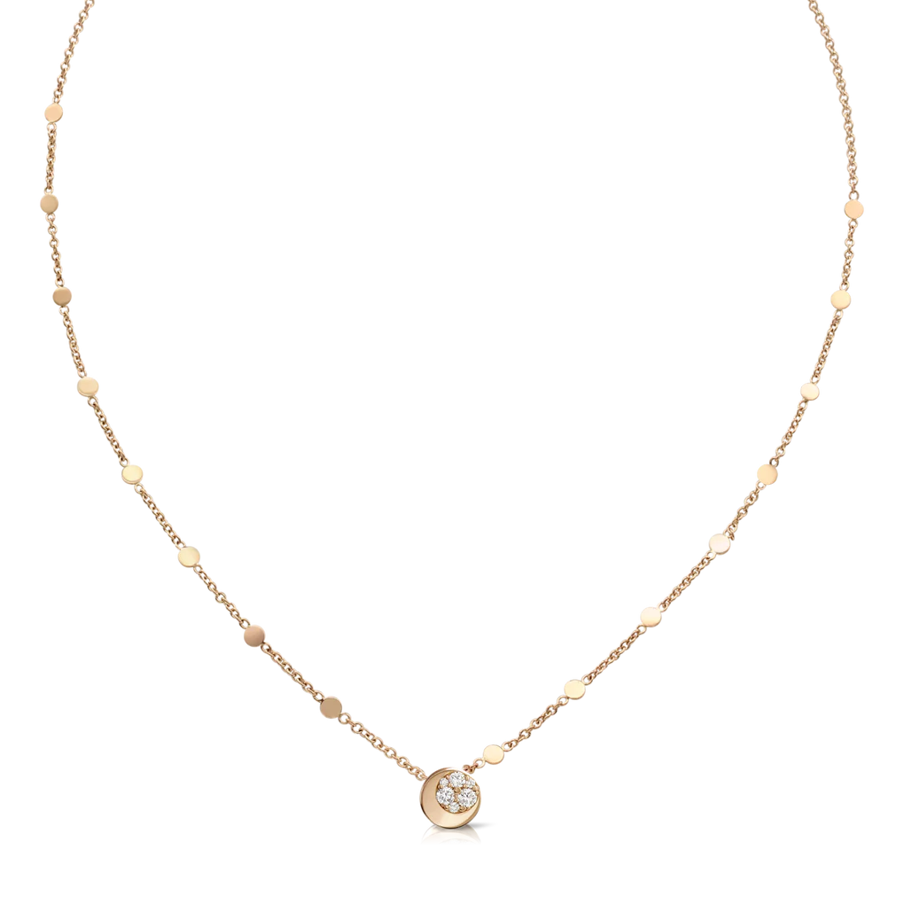 Pasquale Bruni Luce Necklace in 18k Rose Gold with Diamonds