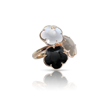 Pasquale Bruni Bouquet Lunaire Ring in 18k Rose Gold with Moon gems and Diamonds.