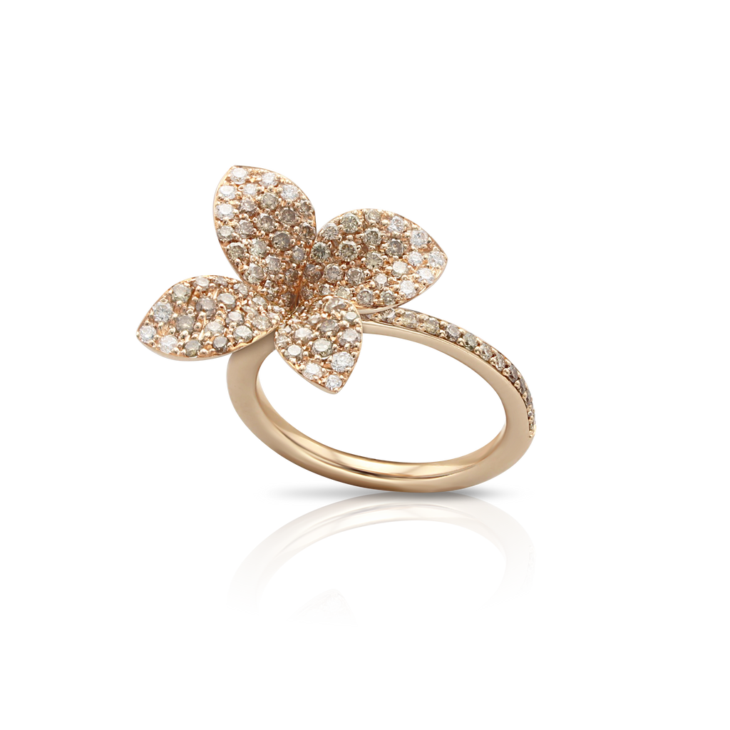 Pasquale Bruni Petit Garden medium flower diamonds ring RG