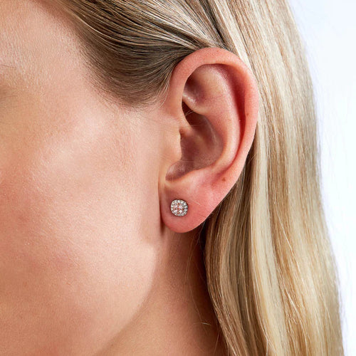 Blush Mon Cherie Earrings with pink diamonds from the Argyle mine and White Diamonds