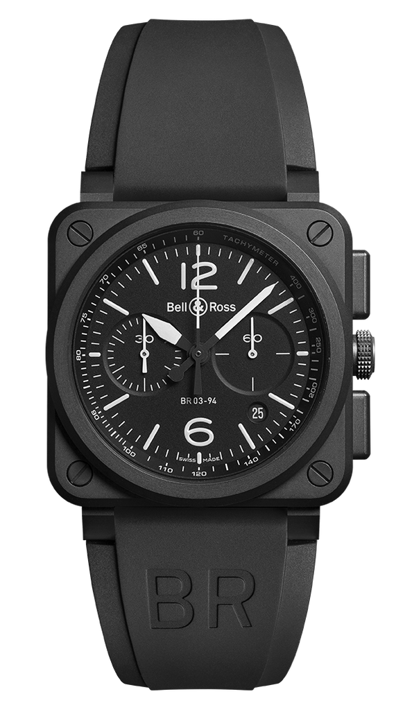 BELL & ROSS BR 03-94 BLACK MATTE CHRONOGRAPH