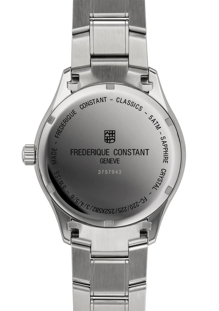 FREDERIQUE CONSTANT CLASSICS QUARTZ GMT ON BRACELET