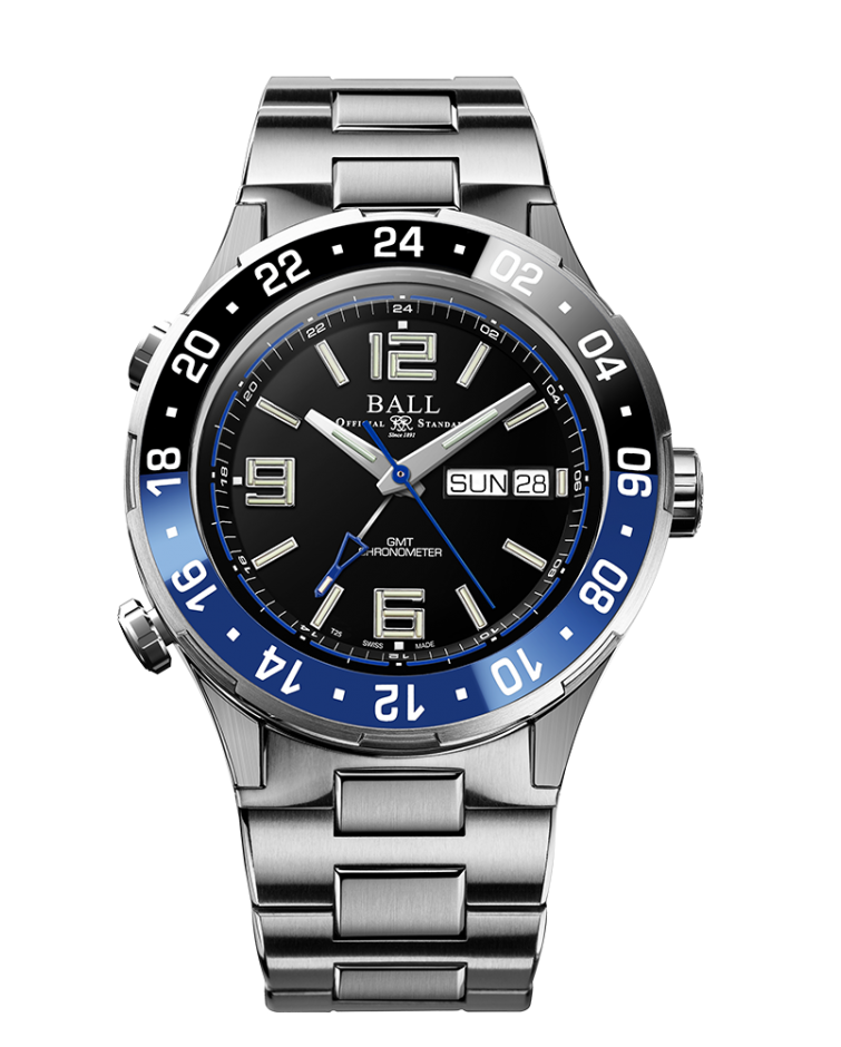 Ball Watch Roadmaster Pilot GMT (40mm) Black & Blue