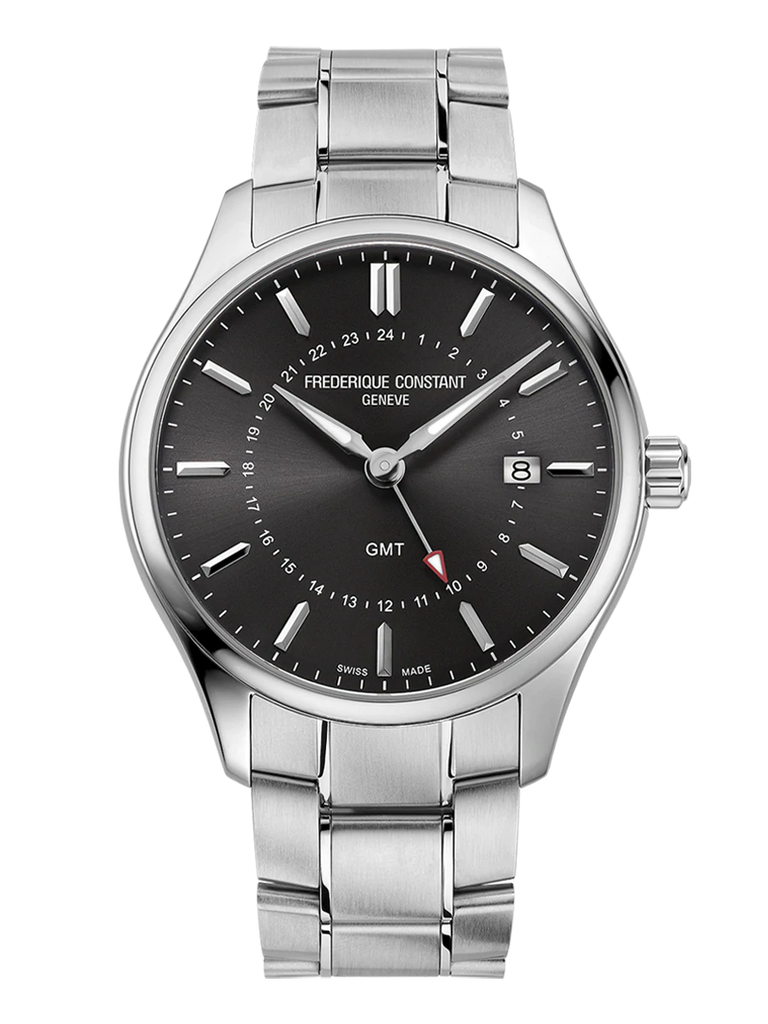 FREDERIQUE CONSTANT CLASSICS QUARTZ GMT ON BRACELET