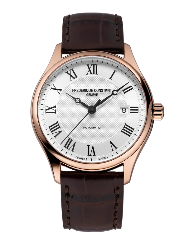 FREDERIQUE CONSTANT CLASSICS INDEX AUTOMATIC SILVER DIAL RG PLATED