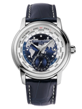 FREDERIQUE CONSTANT CLASSICS WORLDTIMER MANUFACTURE BLUE