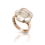 Pasquale Bruni Bon Ton Ring RG Rock Crystal with Diamonds