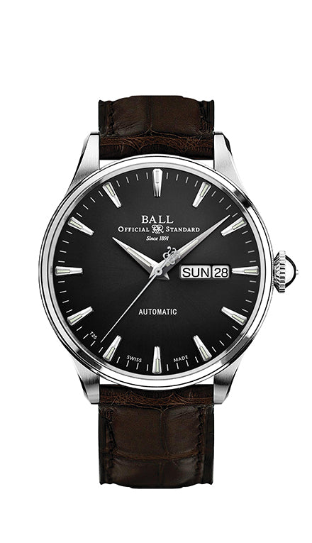 Ball Watch Trainmaster Eternity on Brown Leather