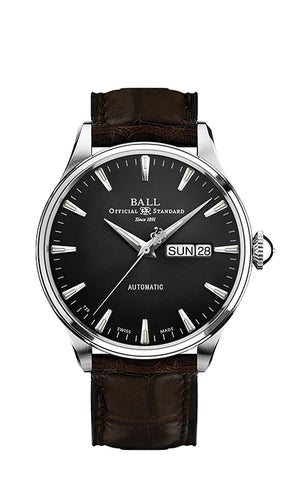 Ball Watch Trainmaster Eternity on Brown Leather
