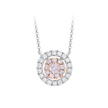 Load image into Gallery viewer, Kimberley Luannah Round Necklace set with Pink Argyle Pink and White Diamonds