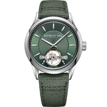 Load image into Gallery viewer, Raymond Weil Freelancer Calibre RW1212 Open Heart Green Textile