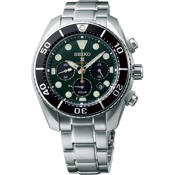 Seiko Prospex Solar Chronograph Divers Limited Edition SSC807J GREEN