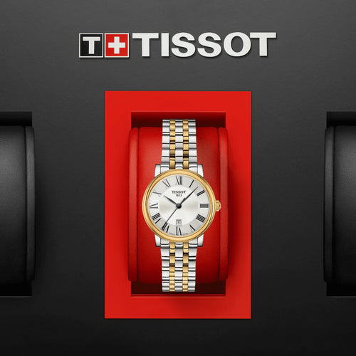 TISSOT CARSON PREMIUM LADY 2 TONES YG BRACELET QUARTZ