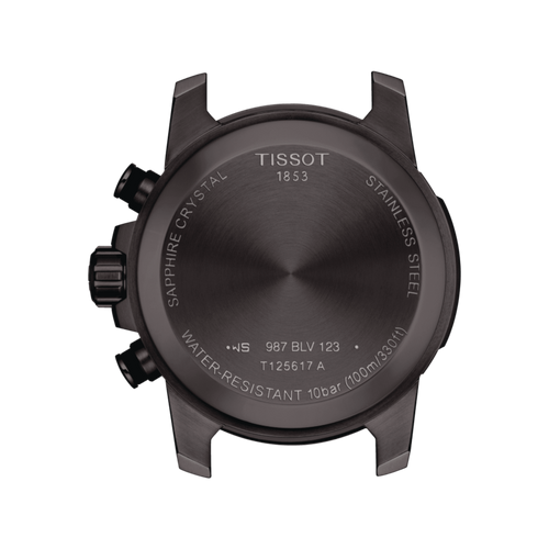 TISSOT SUPERSPORT CHRONO BLACK ON PVD BRACELET