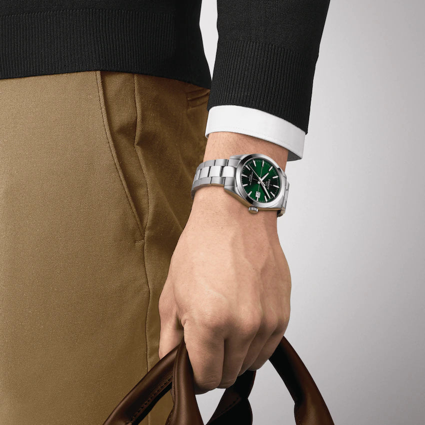 TISSOT GENTLEMAN POWERMATIC 80 SILICIUM GREEN