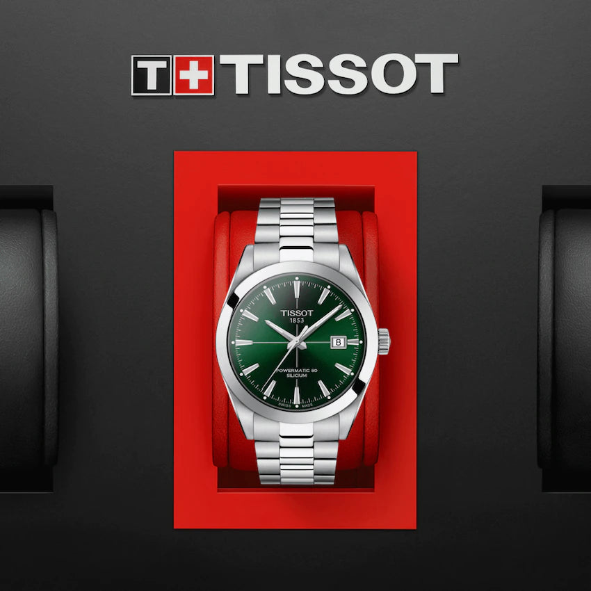 TISSOT GENTLEMAN POWERMATIC 80 SILICIUM GREEN
