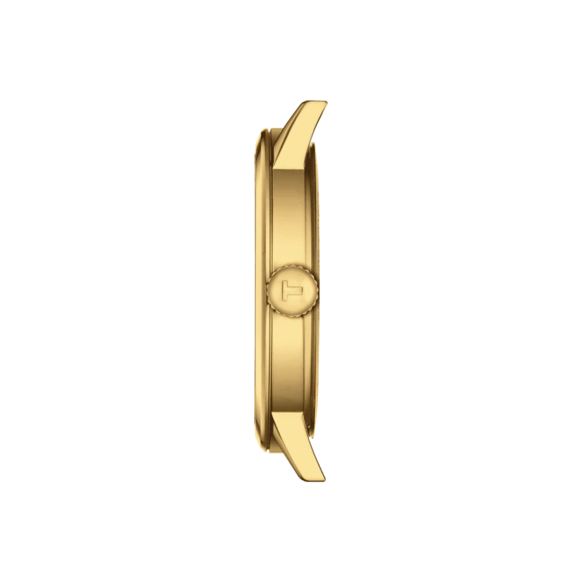 Tissot Classic Dream Ivory Dial on Brown Leather