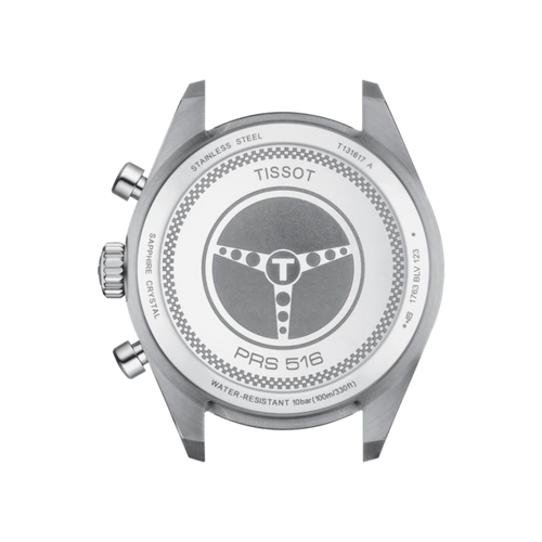 TISSOT PRS 516 CHRONOGRAPH SILVER LEATHER